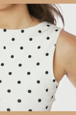 Ditty Jersey Dot Top 167487*Neo Noir Discount