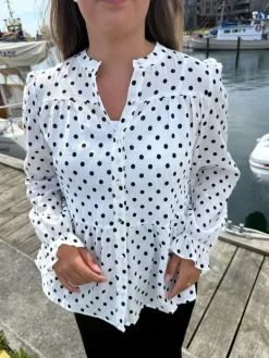 Dot Blouse 127510B*Dear Molly Hot