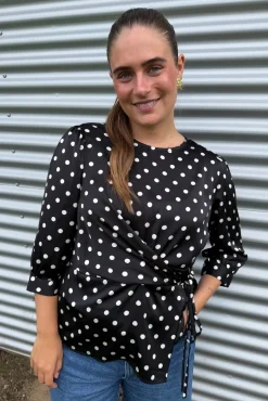 Dear Molly Dot Top 155563C< Bluser & Skjorter