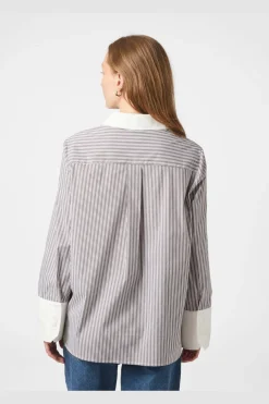 Dranila Stripe Shirt 165982*Neo Noir