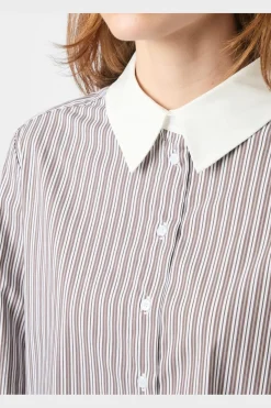 Dranila Stripe Shirt 165982*Neo Noir