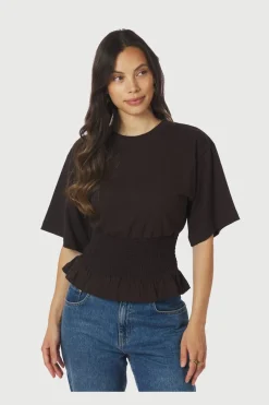 Dray Boxy Smock Tee 165720*Neo Noir Discount