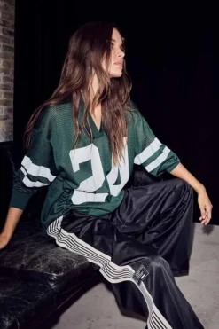 Haute L'Amitié Drift Number Ls Tee HL10287< Bluser & Skjorter