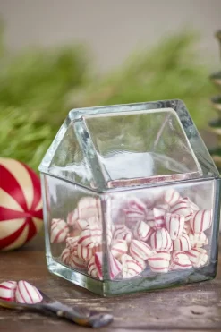 Bloomingville Elius Krukke m/låg, Klar, Genanvendt Glas 82068544< Dekoration Til Hjemmet