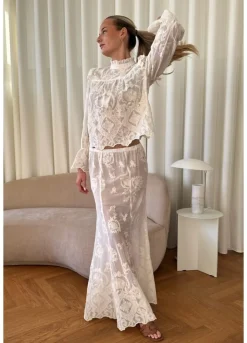 BYIC Ellinoric Lace Maxi Skirt< Nederdele