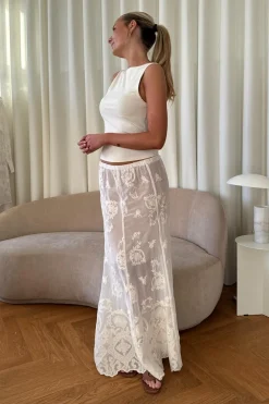 BYIC Ellinoric Lace Maxi Skirt< Nederdele