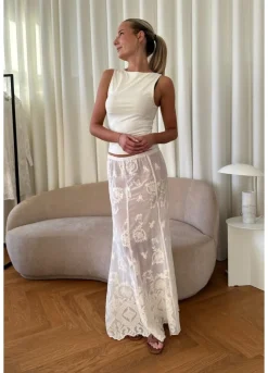 BYIC Ellinoric Lace Maxi Skirt< Nederdele