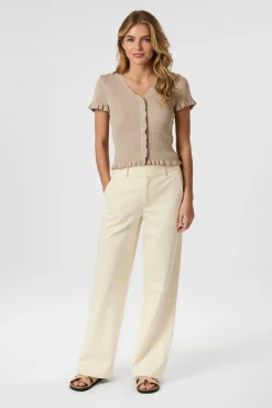 Esla Frill Knit Tee 164432*Neo Noir Best