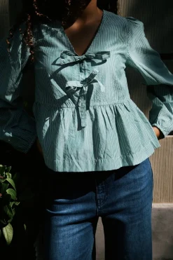 Esmée Small Stripe Blouse*Neo Noir New