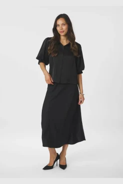 Neo Noir Etta Heavy Sateen Shirt 167036< Bluser & Skjorter|Ammevenligt Tøj