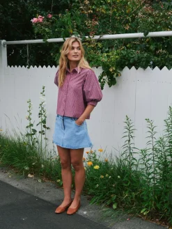 Neo Noir Etta Soft Stripe Stone Shirt 166416< Bluser & Skjorter|Ammevenligt Tøj