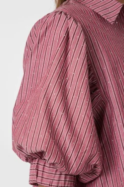 Neo Noir Etta Soft Stripe Stone Shirt 166416< Bluser & Skjorter|Ammevenligt Tøj