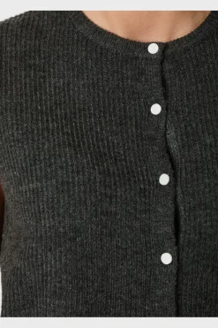 Neo Noir Everest Knit Vest 164870< Veste|Ammevenligt Tøj