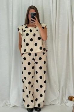 A-bee Fanny Dot Shirt< Sæt 🛍️|Bluser & Skjorter