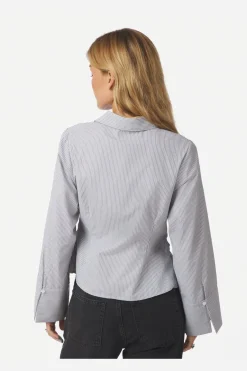 Neo Noir Fenli Striped Shirt 165677< Bluser & Skjorter|Ammevenligt Tøj