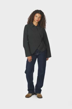 Fenli Tone Stripe Shirt 167434*Neo Noir Best