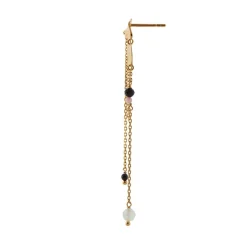 Stine A Festive Clear Sea Earring With Chains & Stones< Øreringe