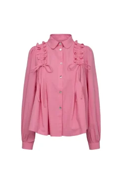 Liberte Fie Ls Frill Shirt 22308< Bluser & Skjorter|Ammevenligt Tøj