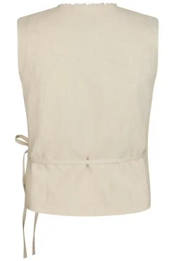 Neo Noir Filora Ramie Wrap Waistcoat 166243< Overtøj & Jakker