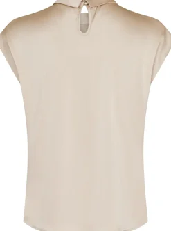 Neo Noir Fleur Drapy Satin Blouse< T-Shirts & Toppe