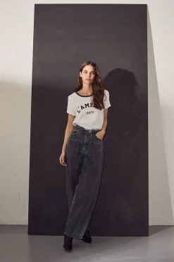 Haute L'Amitié Flip Waist Pocket Jeans HL10228< Bukser, Jeans & Leggings