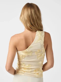 Neo Noir Florini Big Flower Mesh Top 166166< T-Shirts & Toppe