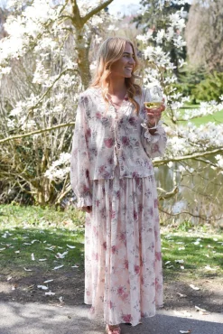 A-View Flounce Blouse AV7039< Sæt 🛍️|Bluser & Skjorter