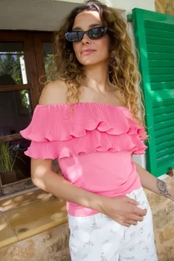 Flounce Top C424*Cras Clearance