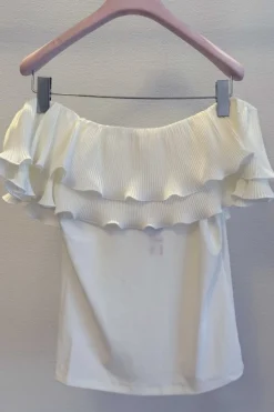 Cras Flounce Top C424< T-Shirts & Toppe