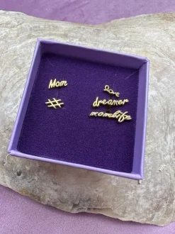 Mellow Moon Forgyldt ørering< Øreringe