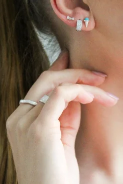 Forgyldt ørering*Mellow Moon Clearance