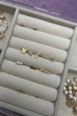 Forgyldt ørering*Mellow Moon Clearance