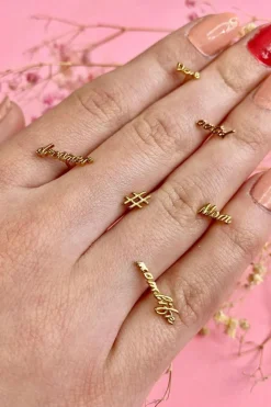 Forgyldt ørering*Mellow Moon Hot