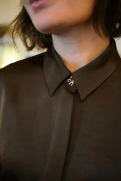 Fransala Heavy Sateen Shirt 166635*Neo Noir Online