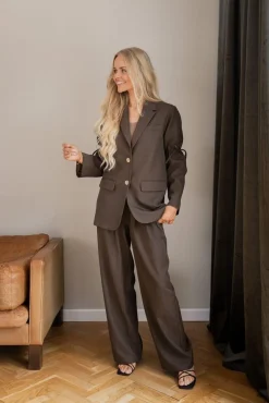 Molly&My x Julie Elgaard Frida String Structure Blazer 167115< Sæt 🛍️|Jakkesæt