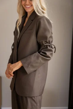 Molly&My x Julie Elgaard Frida String Structure Blazer 167115< Sæt 🛍️|Jakkesæt