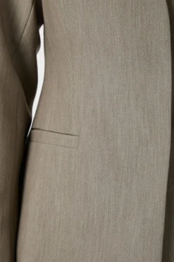 Neo Noir Frillis Fitted Blazer 165996< Blazere