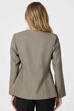 Neo Noir Frillis Fitted Blazer 165996< Blazere