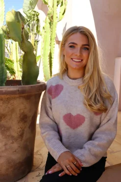 Liberte Fro Heart Pullover 22259< Strik|Bluser & Skjorter