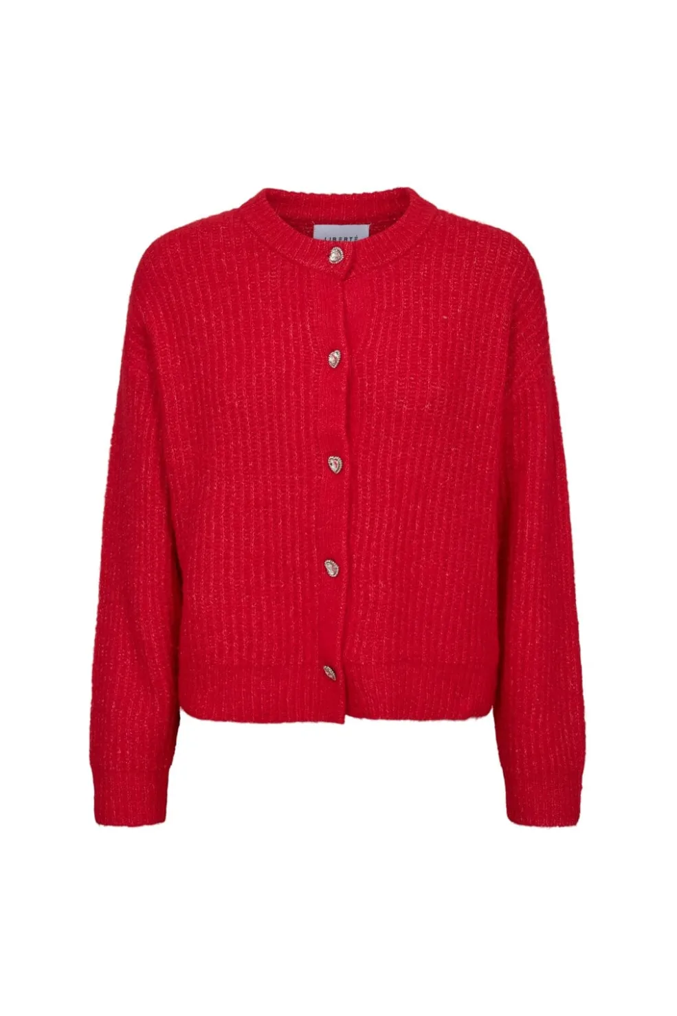 Liberte Fro O-Neck Cardigan 22260< Cardigans|Ammevenligt Tøj