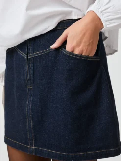 Neo Noir Gabani Denim Skirt 164288< Nederdele