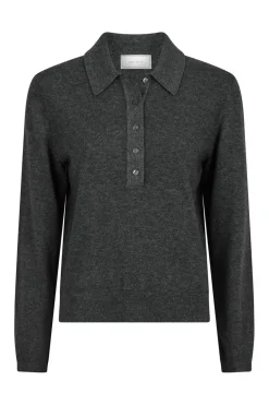 Neo Noir Genea Knit Polo Blouse 163891< Bluser & Skjorter