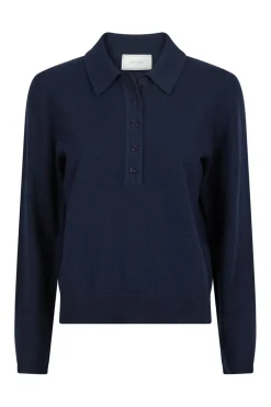 Genea Knit Polo Blouse 163891*Neo Noir