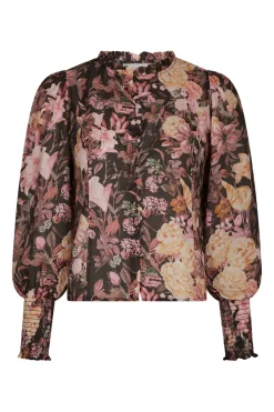 Neo Noir Gilda Big Flower Blouse 166925< Bluser & Skjorter|Ammevenligt Tøj