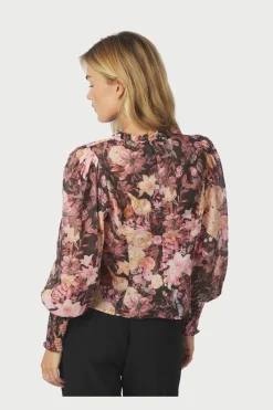 Neo Noir Gilda Big Flower Blouse 166925< Bluser & Skjorter|Ammevenligt Tøj