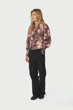 Neo Noir Gilda Big Flower Blouse 166925< Bluser & Skjorter|Ammevenligt Tøj