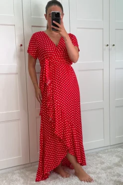 A-bee Ginevra Dot Wrap Dress< Kjoler