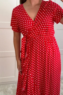 A-bee Ginevra Dot Wrap Dress< Kjoler