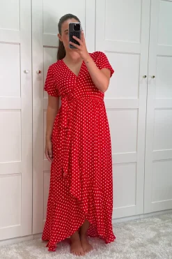 A-bee Ginevra Dot Wrap Dress< Kjoler