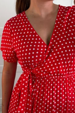 A-bee Ginevra Dot Wrap Dress< Kjoler